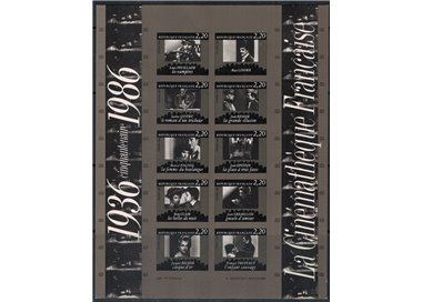 FRANCE 1986 National Film Archive (imperforated) s/s MNH**