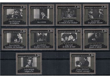 FRANCIA 1986 Cineteca Nazionale 10v MNH**
