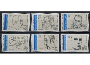 FRANCIA 1991 Personaggi celebri 6v MNH**