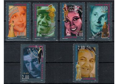 FRANCIA 1994 Attori francesi 6v MNH**
