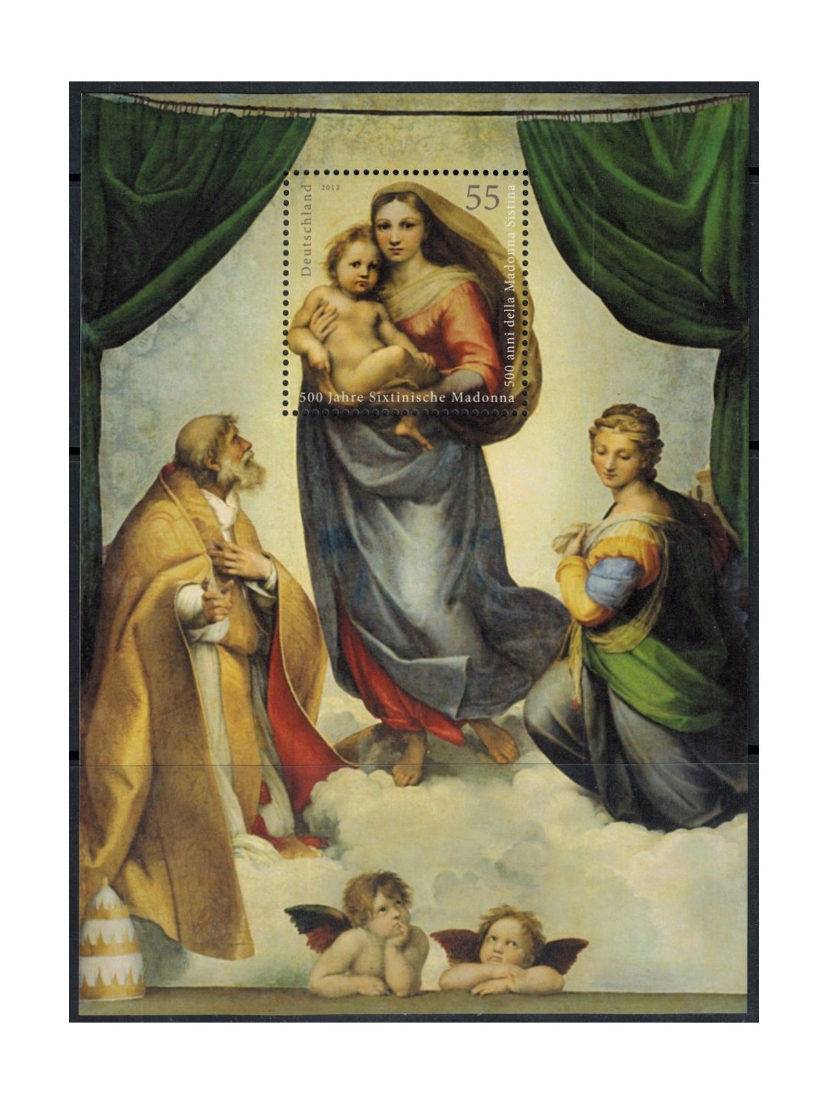 GERMANY FRG 2012 Sistine Madonna s/s MNH**