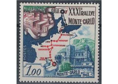 MONACO 1962 Monte Carlo Rally with Oslo stage in black MNH**