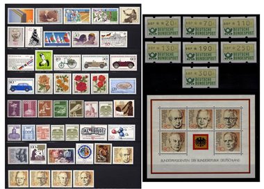 GERMANY BRD 1982 Complete Vintage 53v + 1 s/s MNH**