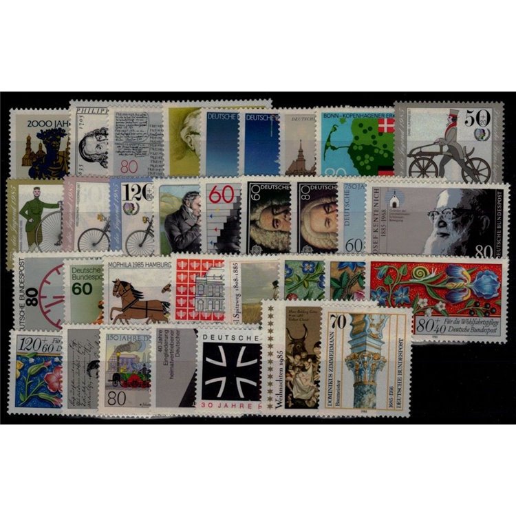 GERMANY BRD 1985 Complete Vintage 34v MNH**