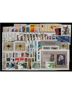 GERMANY BRD 1991 Complete Year 89v + 4 s/s MNH**