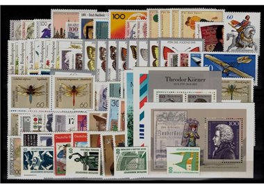 GERMANIA BRD 1991 Annata Completa 89v + 4 BF MNH**
