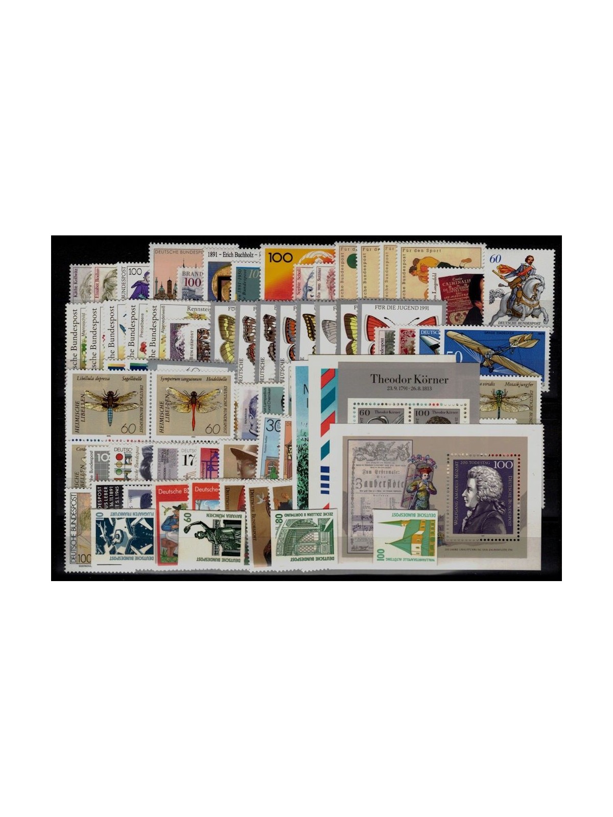 GERMANIA BRD 1991 Annata Completa 89v + 4 BF MNH**