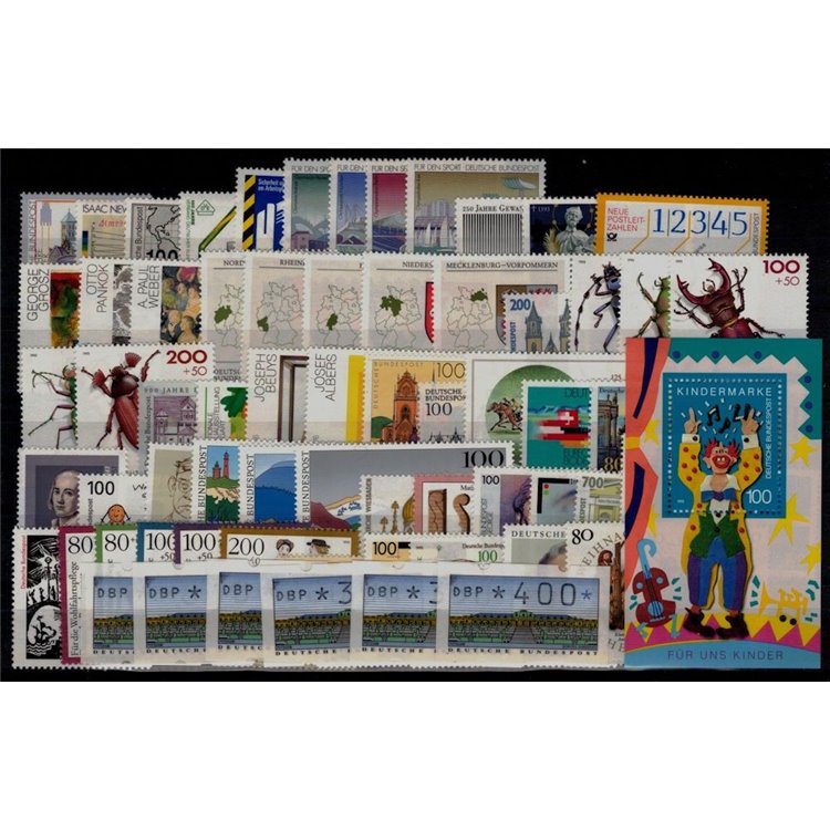 GERMANIA BRD 1993 Annata Completa 70v + 1 BF MNH**