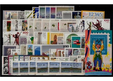 GERMANIA BRD 1993 Annata Completa 70v + 1 BF MNH**