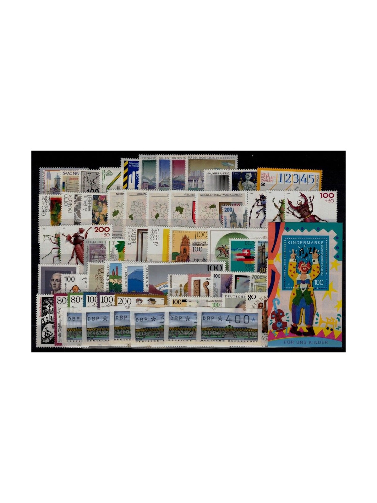 GERMANY BRD 1993 Complete Vintage 70v + 1 s/s MNH**