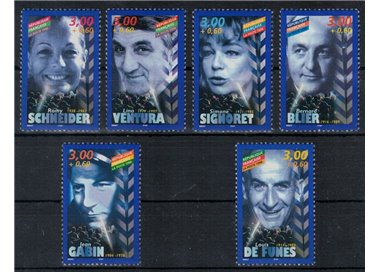 FRANCIA 1998 Attori francesi 6v MNH**