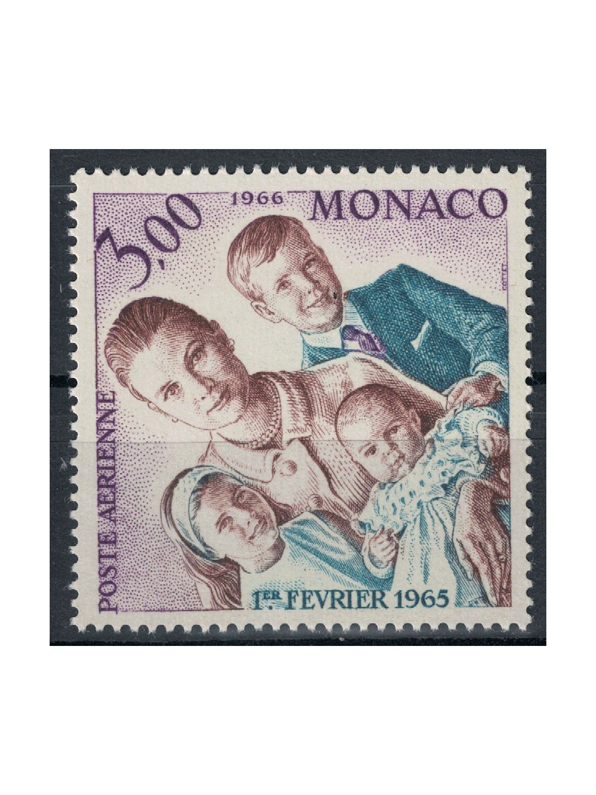 MONACO 1966 Birthday of Princess Stephanie MNH**