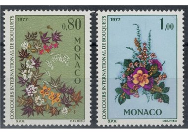 MONACO 1976 Concorso di composizioni floreali 2v MNH**