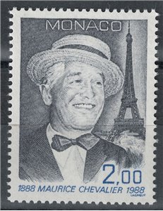 MONACO 1988 Maurice Chevalier MNH**