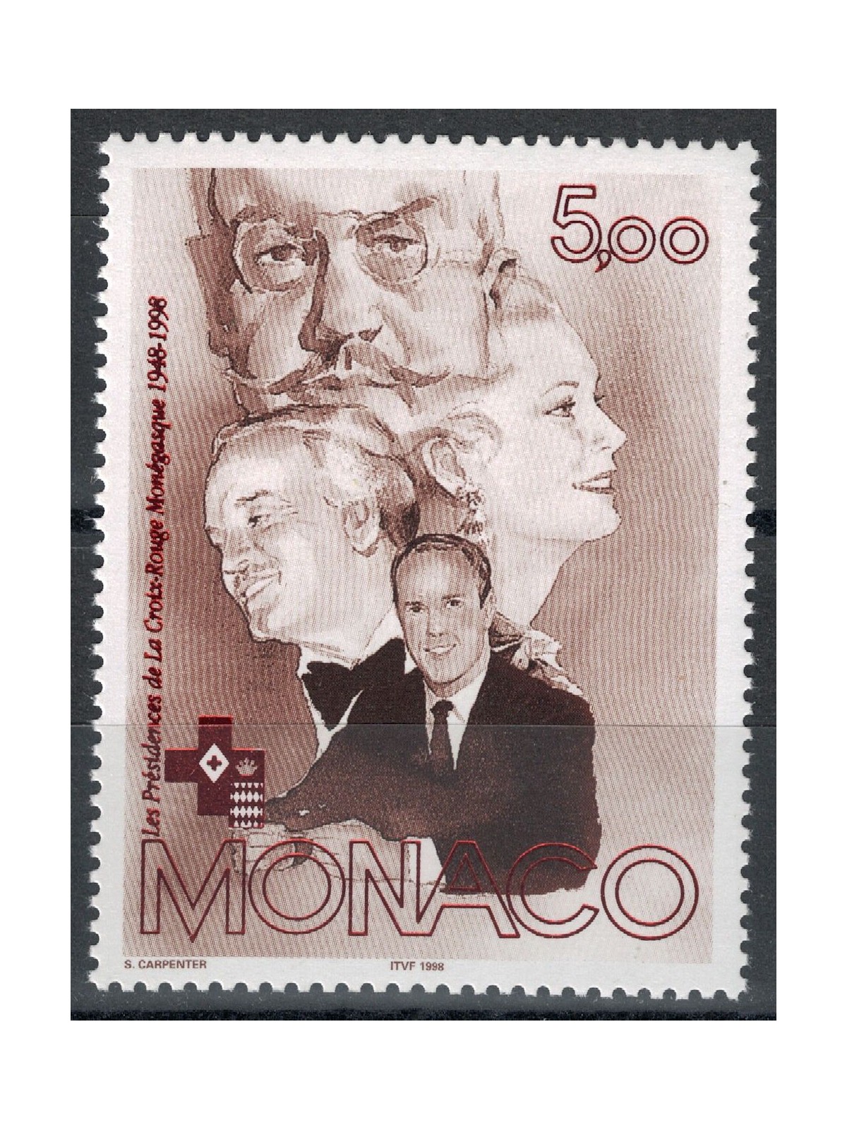 MONACO 1998 Monegasque Red Cross MNH**