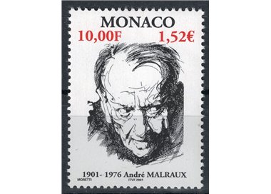 MONACO 2001 André Malraux MNH**