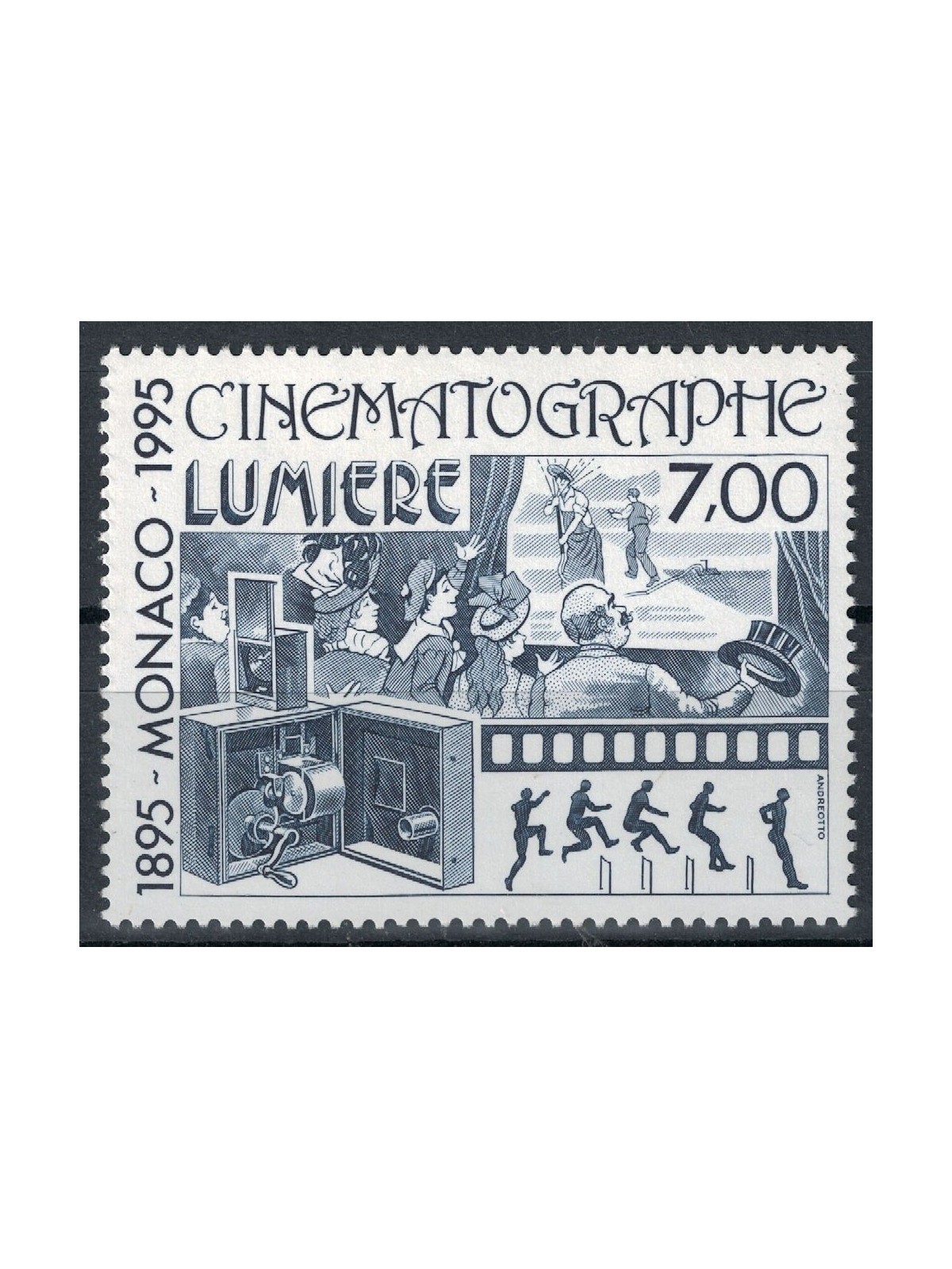 MONACO 1995 Centenario del Cinema MNH**