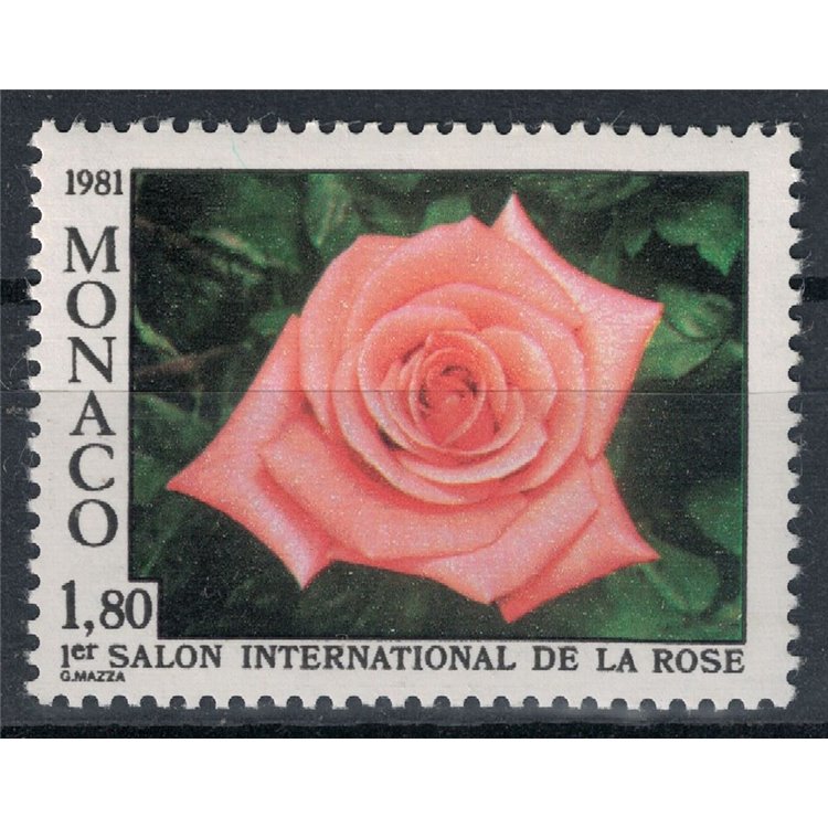MONACO 1981 Rose Salon MNH**