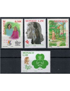 MONACO 2004 Anniversari 4v MNH**