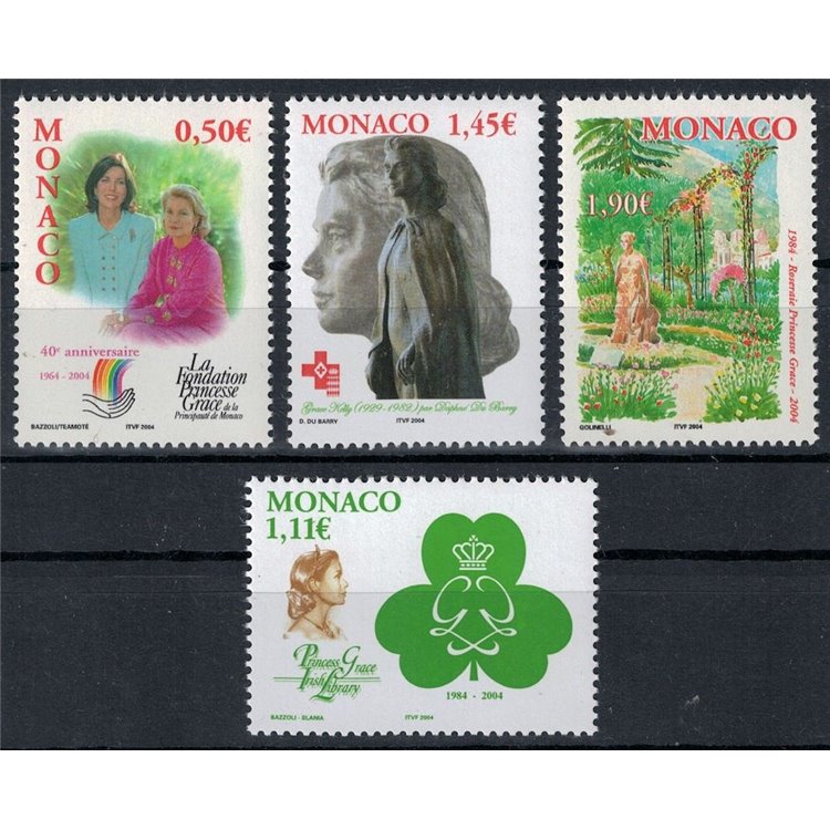 MONACO 2004 Anniversari 4v MNH**