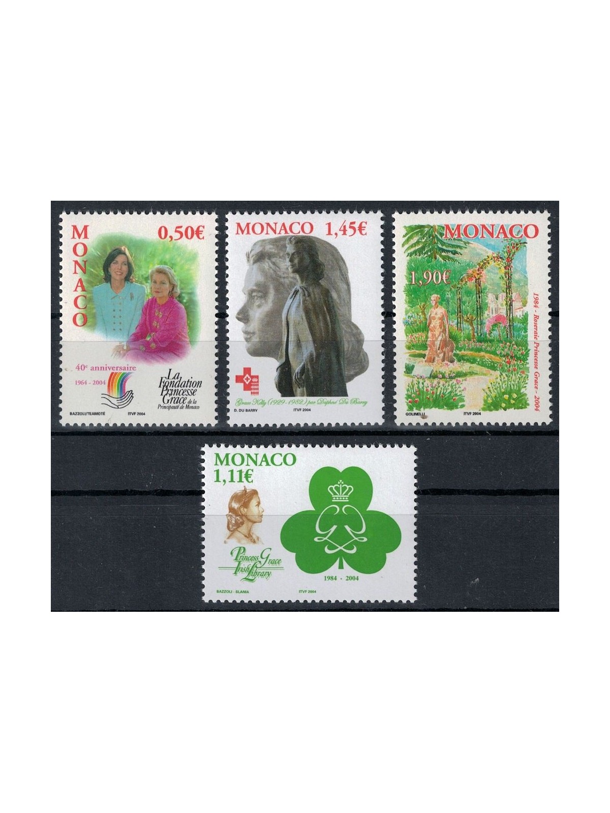 MONACO 2004 Anniversaries 4v MNH**