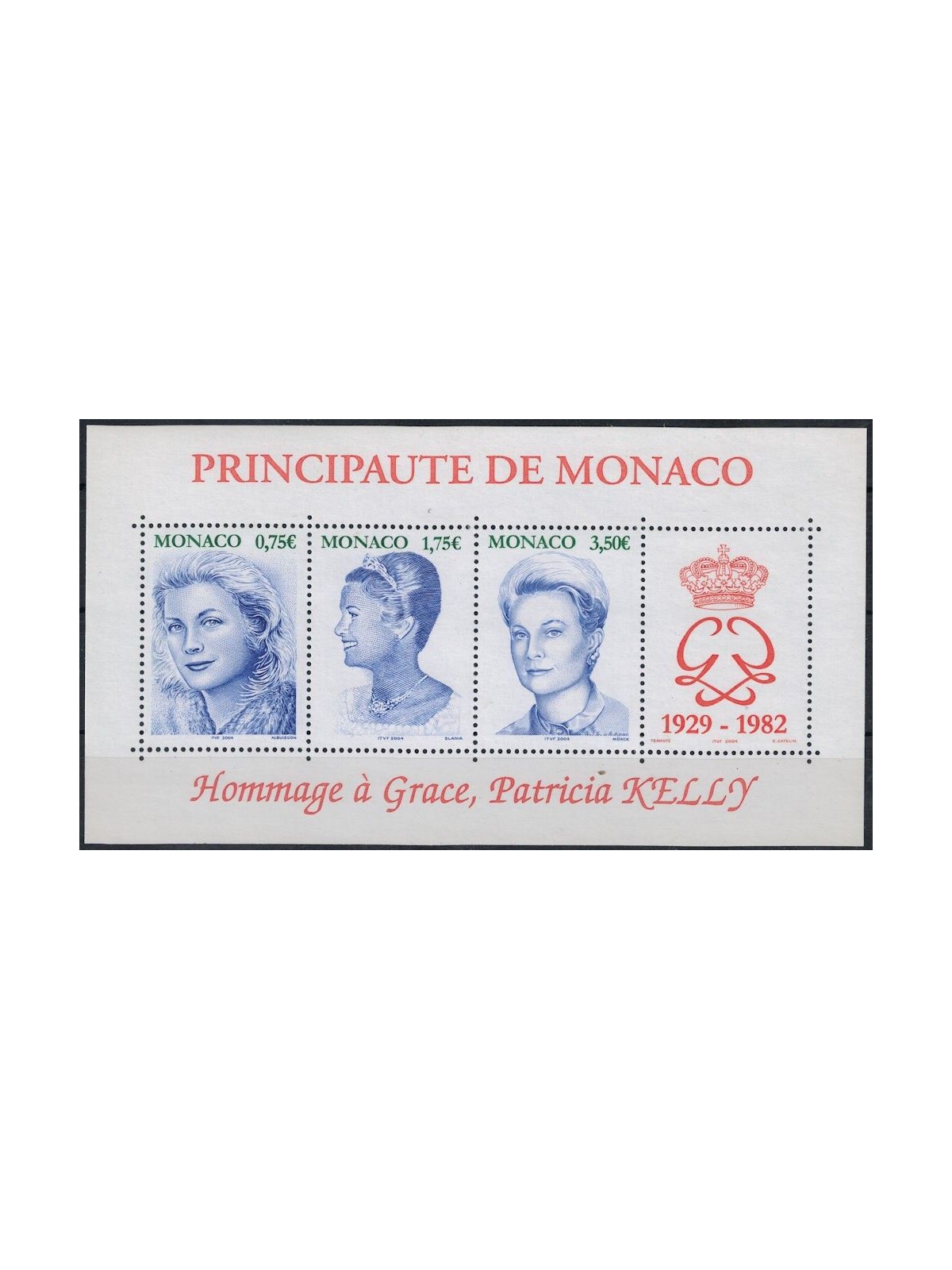 MONACO 2004 Grace Kelly s/s MNH**
