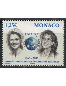 MONACO 2002 Grace and Carolina (AMADE) MNH**