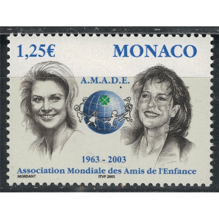 MONACO 2002 Grace and Carolina (AMADE) MNH**