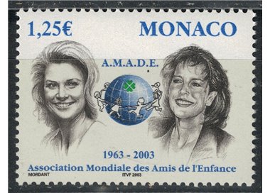 MONACO 2002 Grace and Carolina (AMADE) MNH**