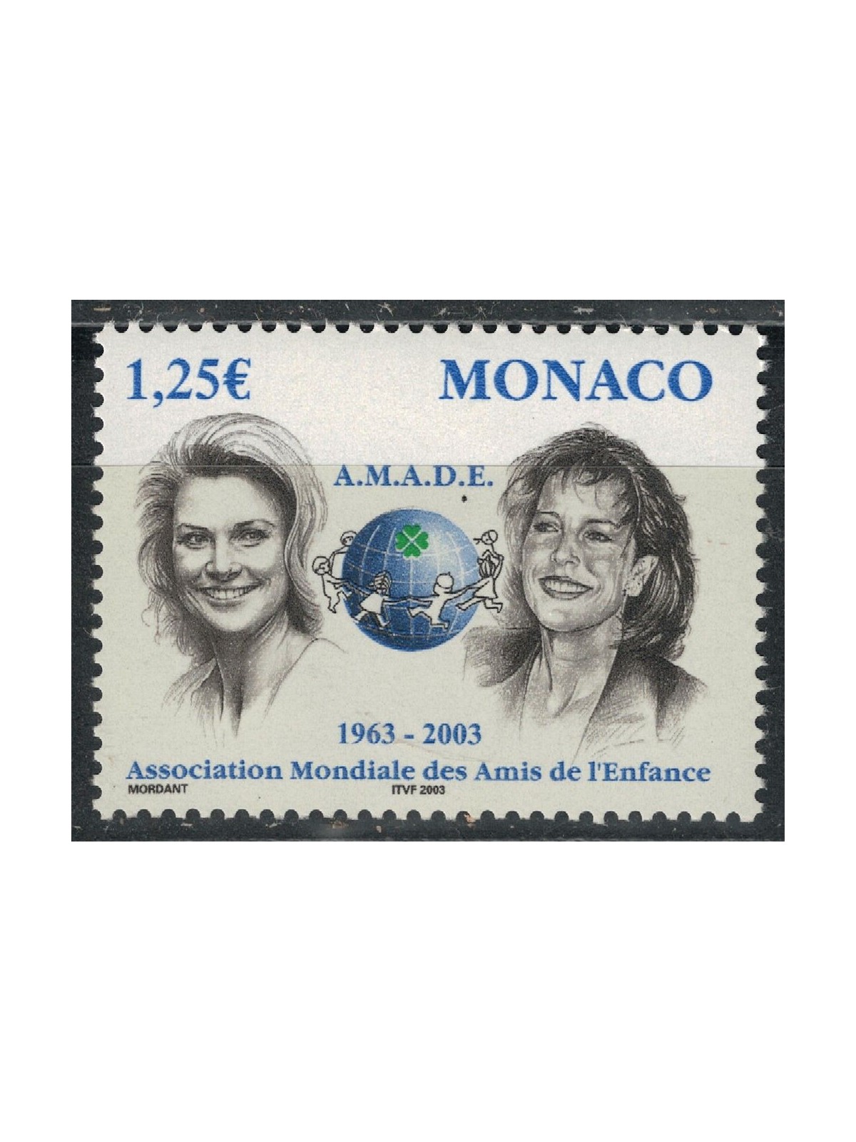 MONACO 2002 Grace and Carolina (AMADE) MNH**