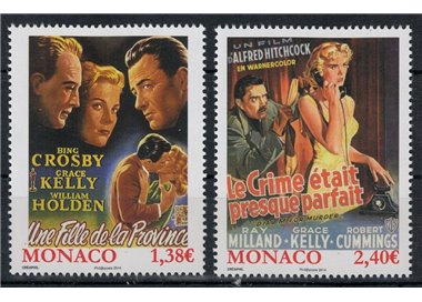 MONACO 2014 Cinema, Grace Kelly 2v MNH**