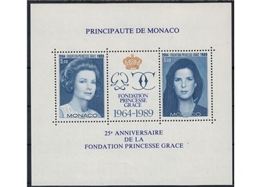 MONACO 1989 Fondazione Principessa Grace BF MNH**