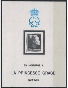 MONACO 1983 Homage to Princess Grace s/s MNH**