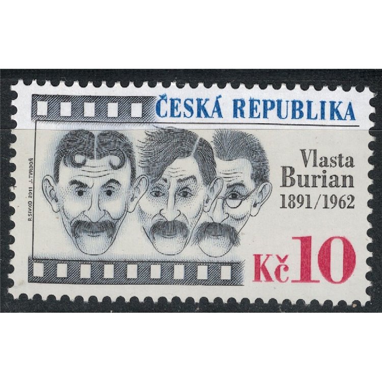 REPUBBLICA CECA 2011 Vlasta Burian MNH**