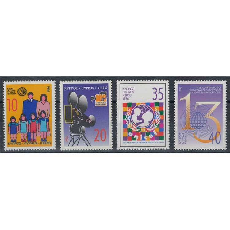 CYPRUS 1996 Anniversaries and various events 4v MNH**