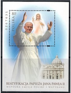 POLONIA 2011 Beatificazione Giovanni Paolo II BF MNH**