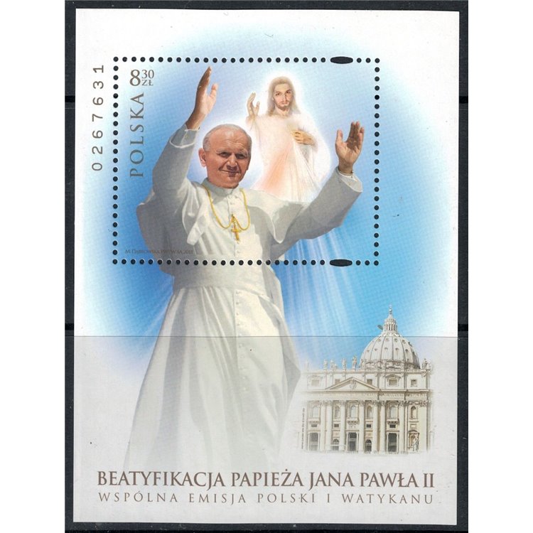 POLAND 2011 Beatification of John Paul II s/s MNH**