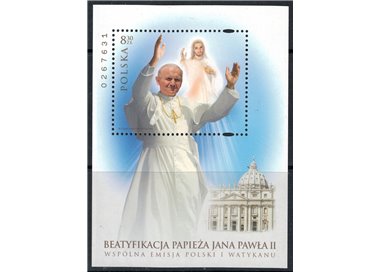 POLAND 2011 Beatification of John Paul II s/s MNH**