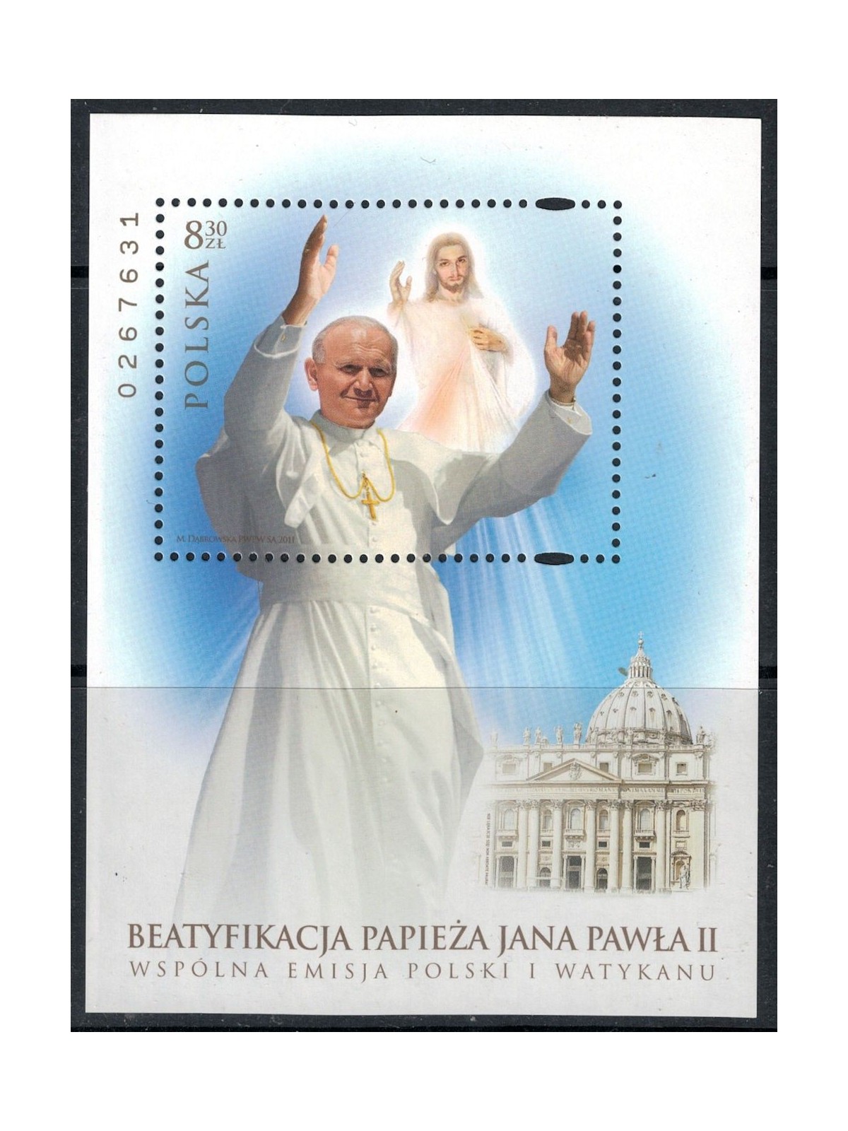 POLAND 2011 Beatification of John Paul II s/s MNH**