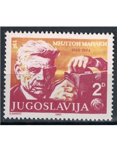JUGOSLAVIA 1980 Milton Manaki MNH**