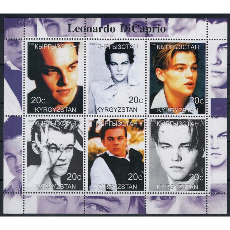 KYRGYZSTAN 2000 Leonardo DiCaprio 6v MNH**
