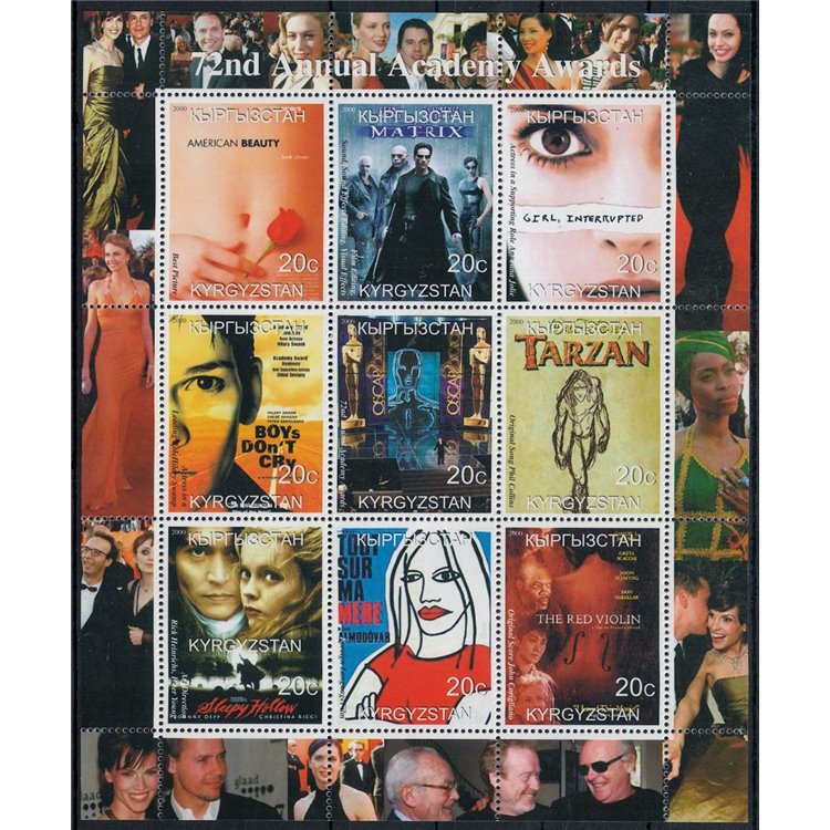 KYRGYZSTAN 2000 Film Oscars 9v MNH**