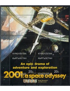 KYRGYZSTAN 2000 Cinema (2001 A Space Odyssey) 6v MNH**