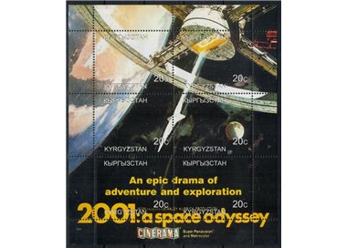 KYRGYZSTAN 2000 Cinema (2001 A Space Odyssey) 6v MNH**