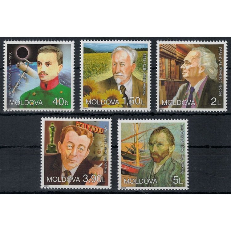 MOLDAVIA 2003 Personaggi famosi 5v MNH**