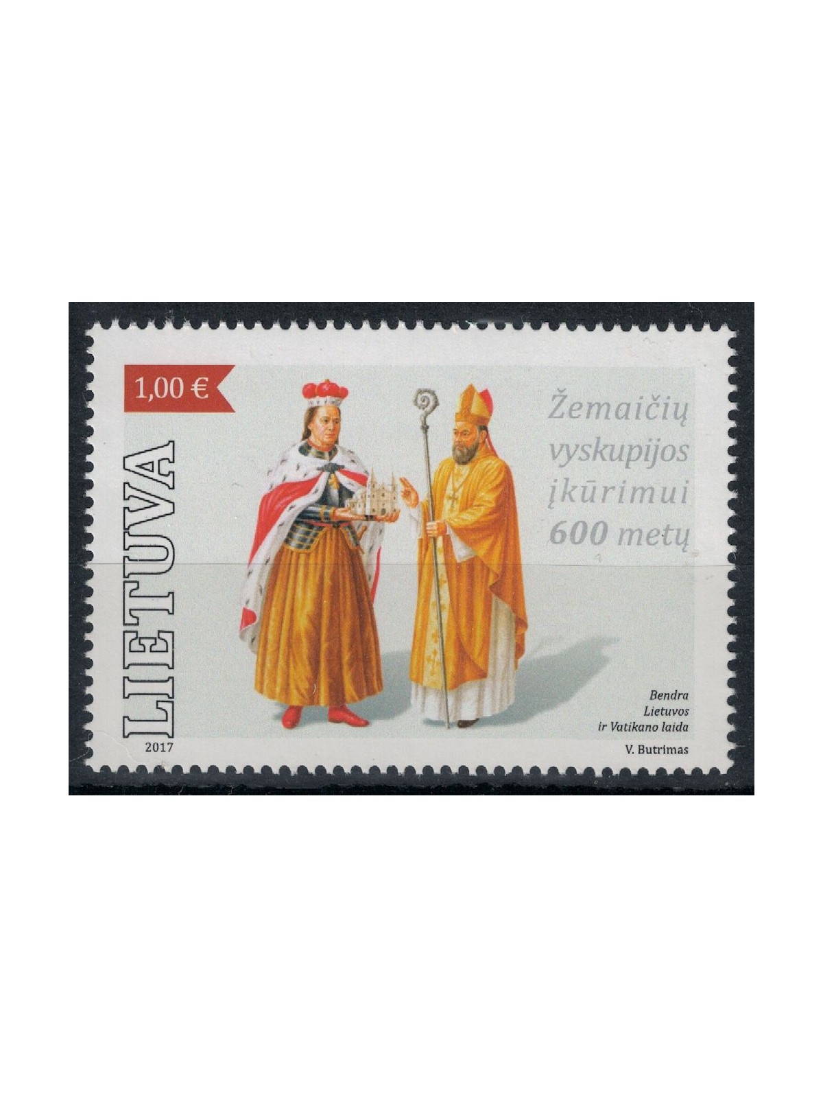 LITHUANIA 2017 Diocese of Samogitia MNH**