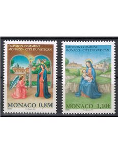 MONACO 2017 Natale 2v MNH**