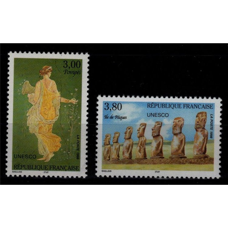 FRANCE 1998 Official Stamps (UNESCO) 2v MNH**