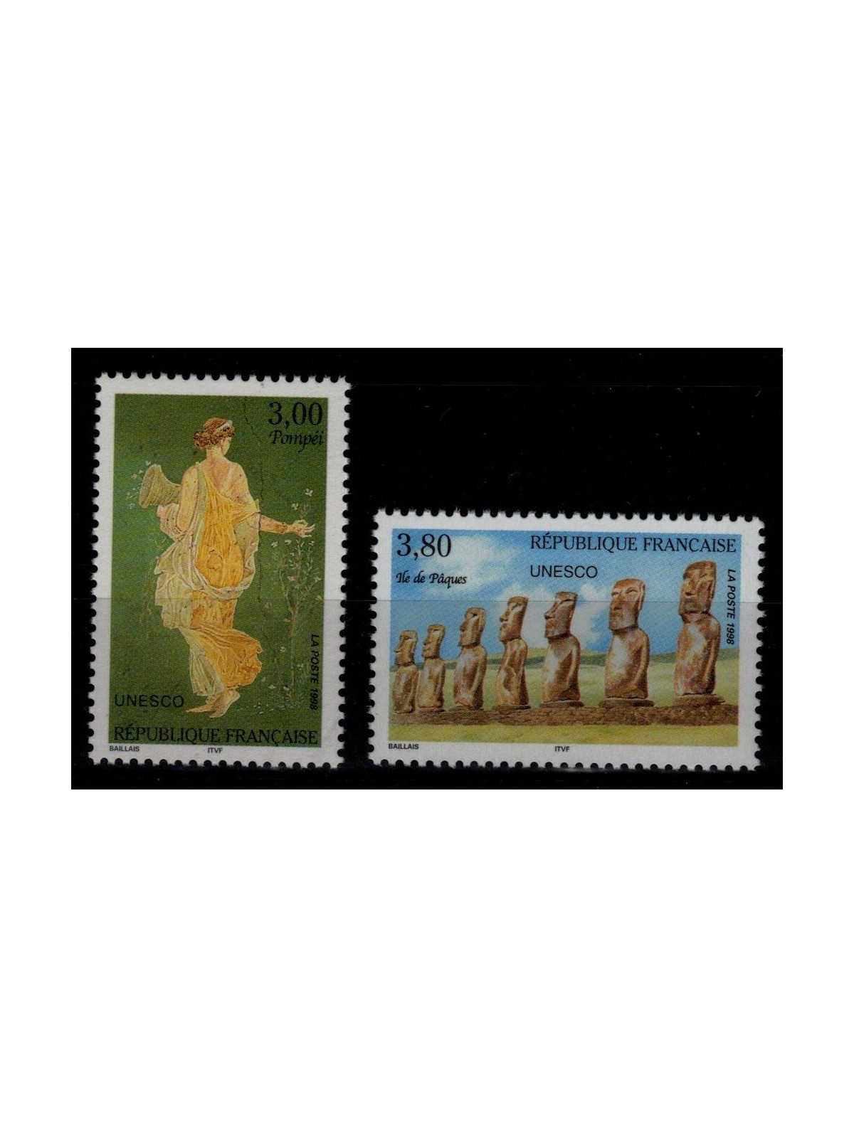 FRANCIA 1998 Francobolli di Servizio (UNESCO) 2v MNH**