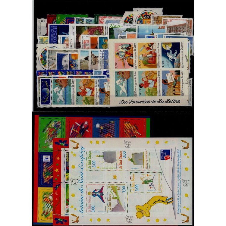 FRANCIA 1998 Annata completa 70v + 3 BF MNH**